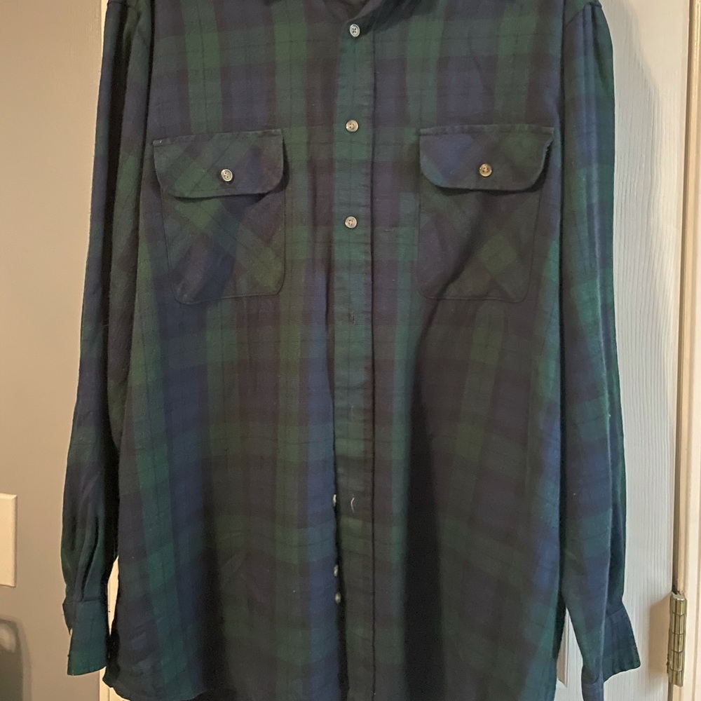 Blue/Green flannel - Picture 2 of 3